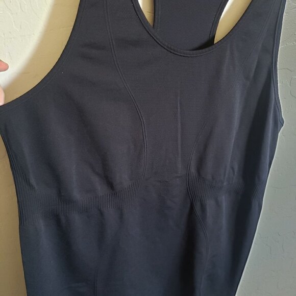 ZYIA Active Copper Charged Seamless Racerback Tank Top Nylon Black Sz Women's XL - Picture 5 of 8